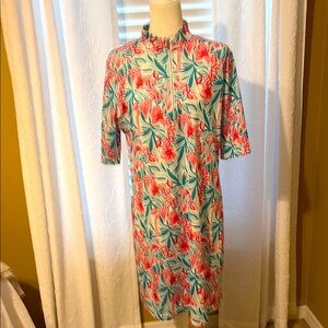 Tropical Floral Women's Midi Dress